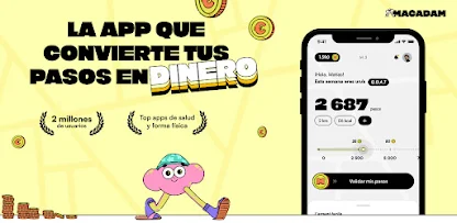 Macadam, Tu Podómetro. banner